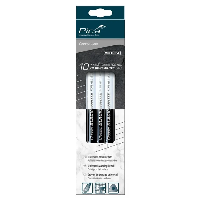 Pica 10 pièces, 546/24 Crayon Noir et Blanc