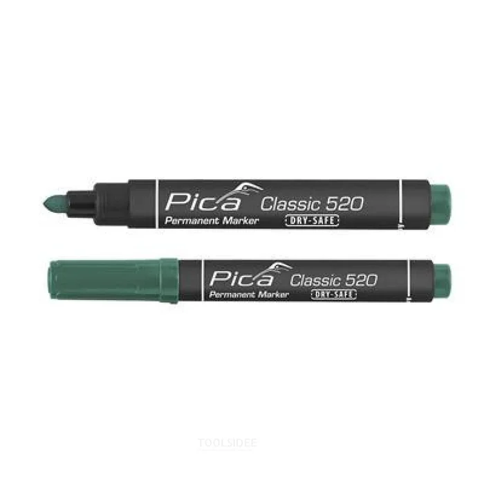 Pica 10pcs 520/36 Marqueur Permanent 1-4mm rond vert