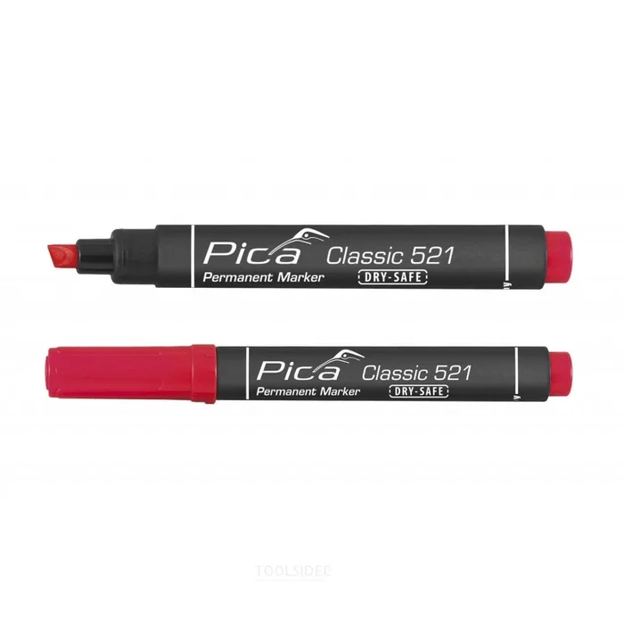 Pica 10st 521/40 Perm. Marqueur burin 2-6 mm rouge