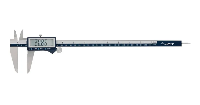 Pied à coulisse numérique en acier inoxydable 200×50 mm 0,01 mm / inch avec grand écran LCD Limit