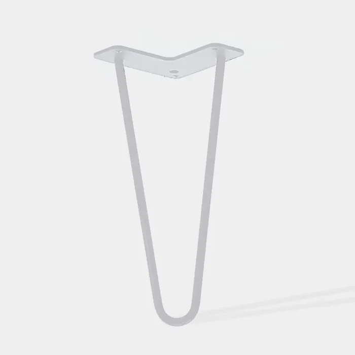 Pied de table double fil HT 40 cm blanc mat – MOTTEZ – M502VBC