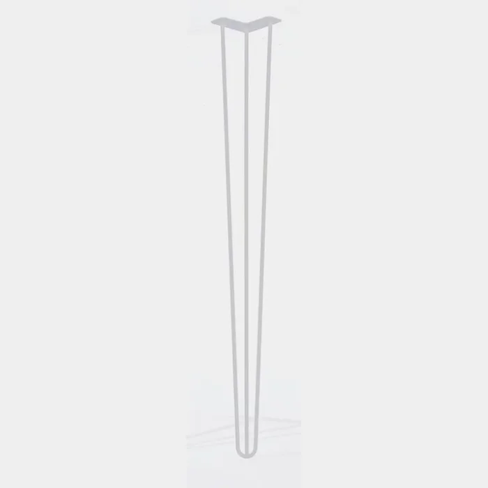Pied de table triple fil droit HT 110 cm blanc mat – MOTTEZ – M521VBC