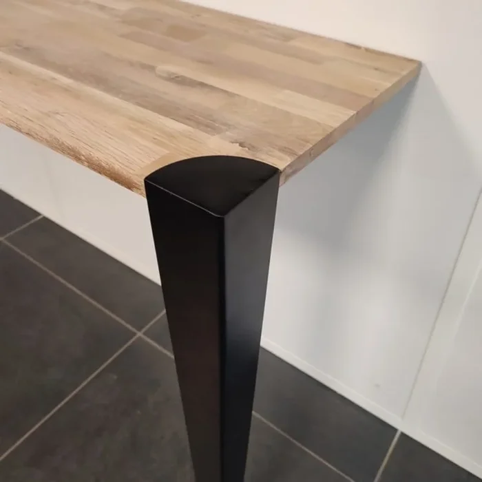 Pied étau cornière modèle d’angle pour table HT 42 cm noir – MOTTEZ – M597VNO42