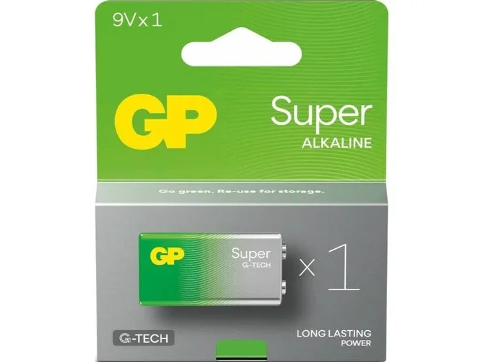 Pile « Super » 6LF22 6LR61 C Alcaline GP – 82104