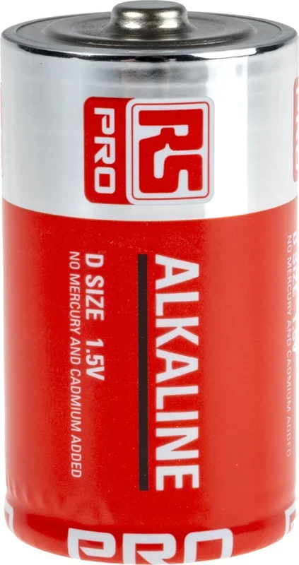 Piles D 1.5V Alcaline RS PRO, 16Ah