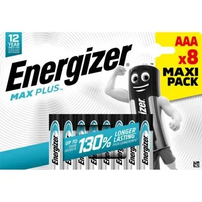 Piles Energizer Max Plus – AAA – blister de 8 piles
