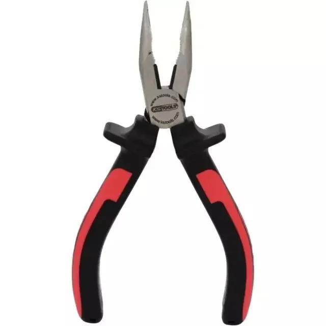 PINCE A BEC KS TOOLS DEMI RONDE COUDEE 210 MM