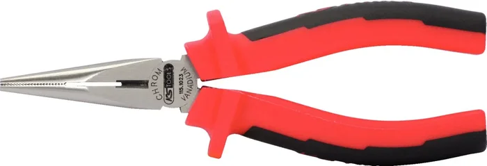 Pince à becs demi-ronde KS, à poignées bi-composants longueur 165 mm KS TOOLS – 115.1023