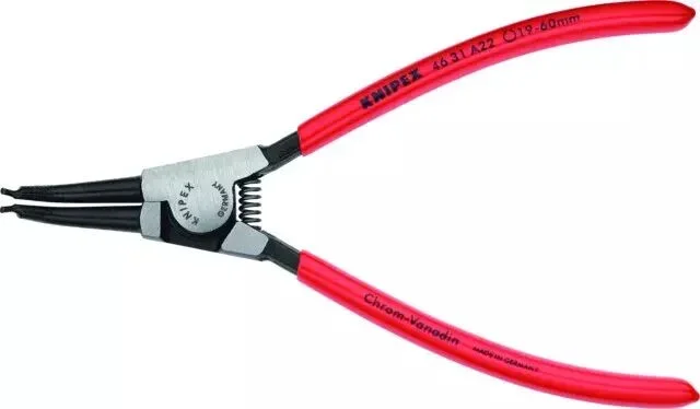 Pince a circlips exterieur 19-60 mm coudee 45° knipex