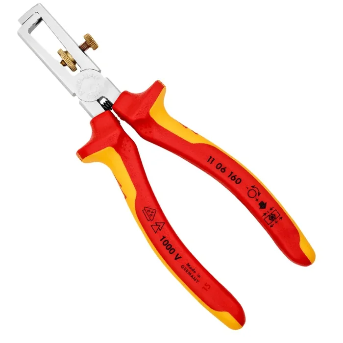 Pince a denuder isolee chrome 1000 V VDE longueur 160 mm