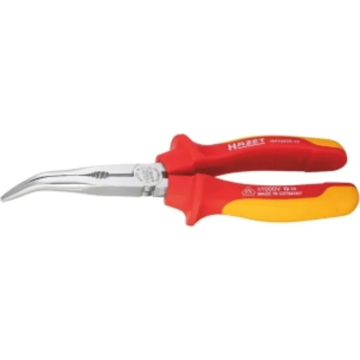 PINCE COUDEE 200MM DEMI-RONDE ISOLEE 1000V BI-MATIERE – HAZET – HZ006441