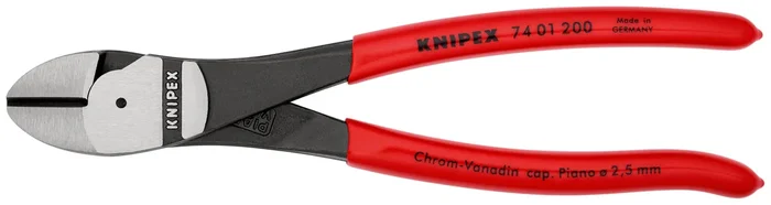 Pince coupante de côté à forte démultiplication 200mm KNIPEX – 74 01 200