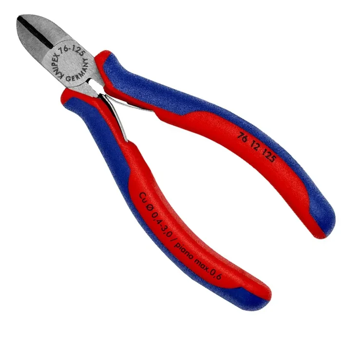 Pince coupante de cote pour electromecanicien – 125 mm – Poignees gainees bi-matiere – Knipex