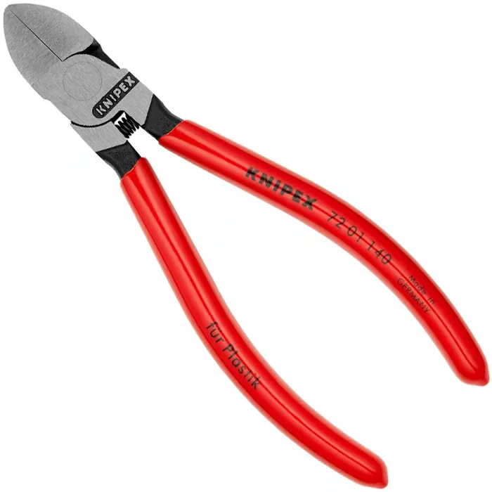 Pince coupante de cote speciale plastique Knipex Poignees gainees