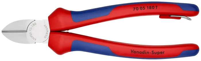 Pince coupte cote 180mm chrome antichute KNIPEX – 70 05 180 T BK