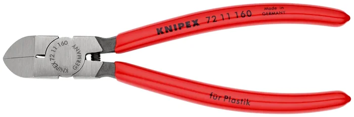 Pince cpte pour cote plastique 160mm 45° KNIPEX – 72 11 160 SB
