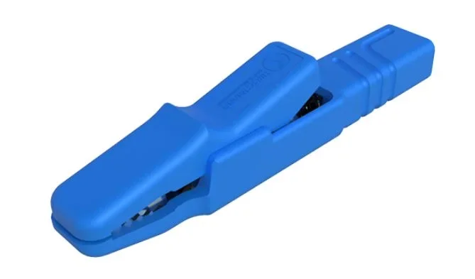 Pince crocodile Hirschmann, 25A, bleue