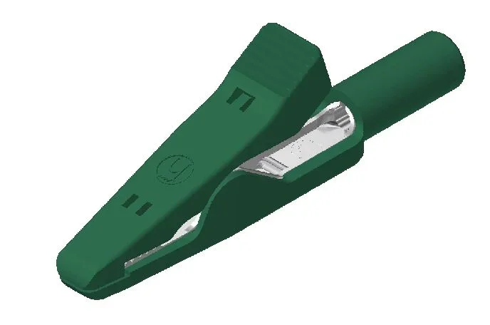 Pince crocodile Hirschmann, 6A, Vert