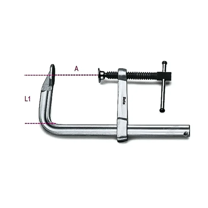 Pince en F BETA, 330mm d’ouverture x 120mm