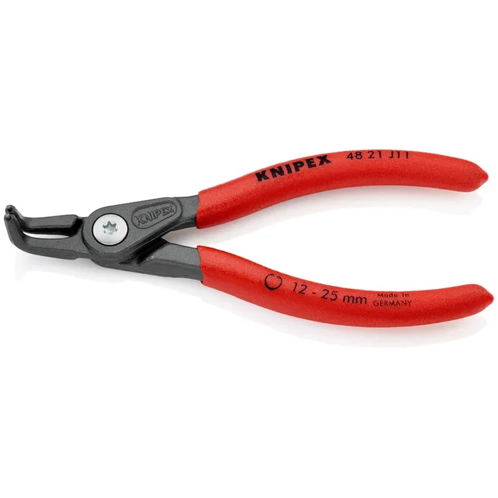 Pince pour circlips intérieurs coudée à 90° de 12 à 25mm -130mm Gainage PVC KNIPEX – 4821J11SB
