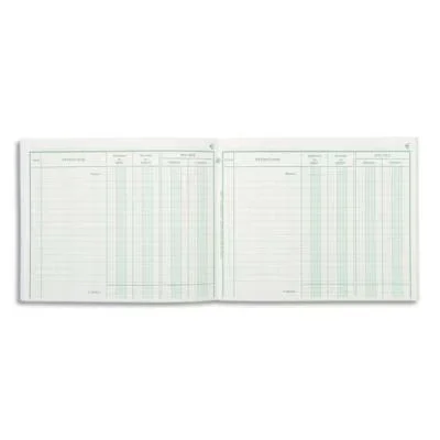 Piqûre Exacompta – 16 x 19,5 cm – position de compte – 40 pages