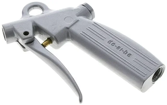 Pistolet de soufflage en aluminium, dosable G 1/4&Prime; sans tuyau, avec filetage intérieur M 12 x 1,25