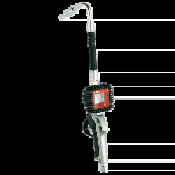 Pistolet volumétrique Prevost pour la distribution d’huiles Entrée avec IG BSPP = G 1/2