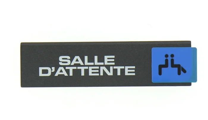 Plaque autocollante Salle d&rsquo;Attente 175 x 45 mm – Novap
