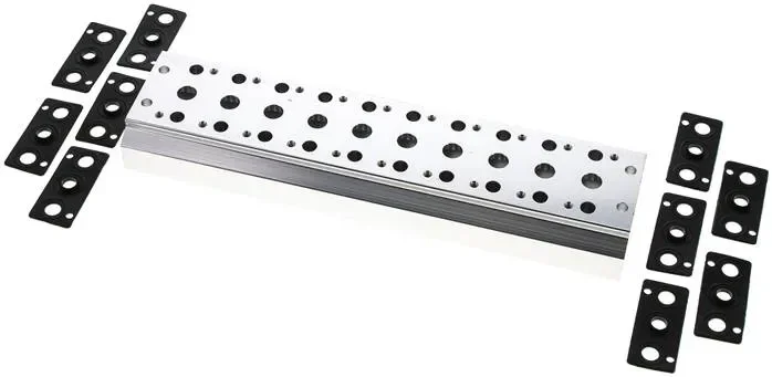 Plaque collectrice (10 voies) pour vannes 5/2 voies et 5/3 voies pour V 51-10