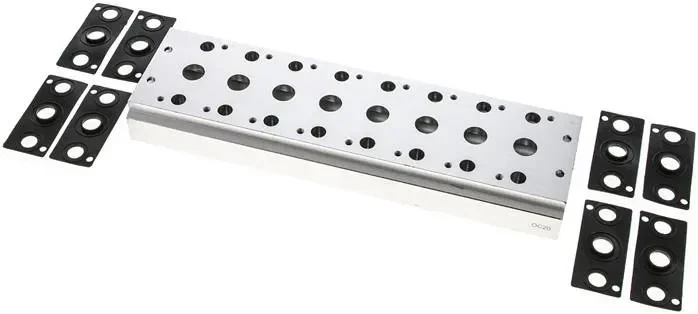 Plaque collectrice (8 voies) pour vannes 5/2 et 5/3 voies pour V 53-8
