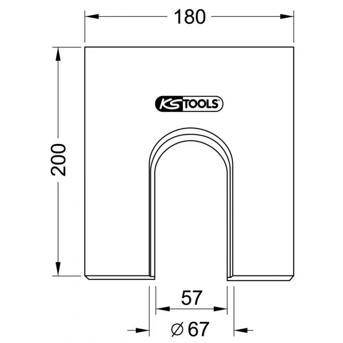 Plaque de prismes Ø 67,0 mm KSTOOLS – 7001742