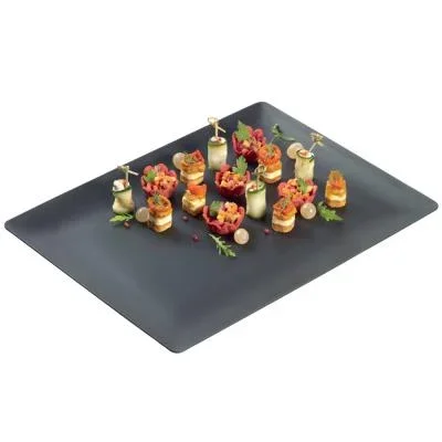 Plateau de récéption en polypro – 39 x 29 cm – Noir