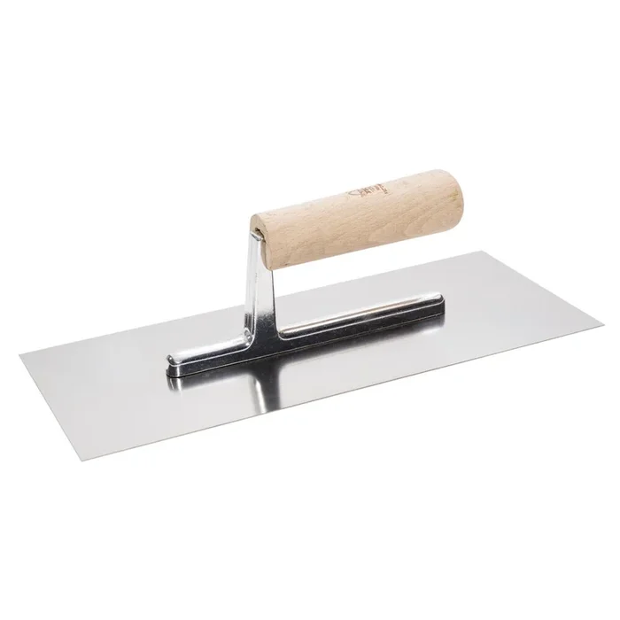 Platoir allemand décor en acier 12×28 cm manche bois – NESPOLI – 136060