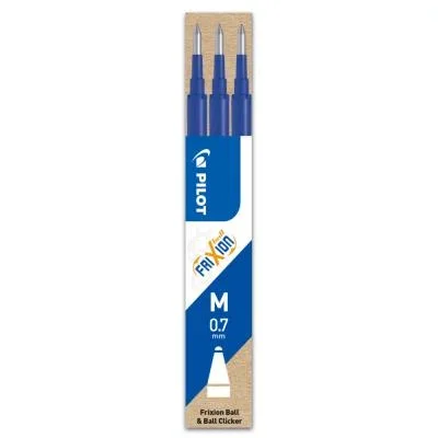 Pochette de 3 Recharges Pilot pour roller Frixion Ball Bleu de Pilot – bleu
