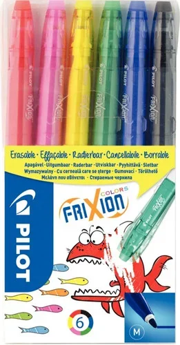 Pochette de 6 feutres Frixion colors assortis