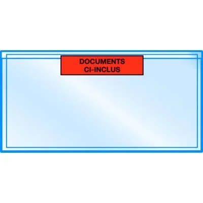 Pochette porte-documents Raja Eco adhésive – l.int.225 x H.115 cm – pour format A4 plié en 3 – carton de 1000