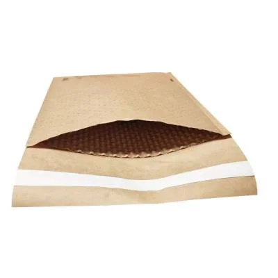 Pochettes adhésives en kraft bulle papier 90g/m² – 15 x 21,5 cm – Lot de 100