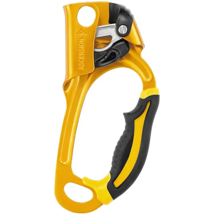 Poignee ASCENSION bloqueur version droite jaune pour les remontees sur corde Petzl