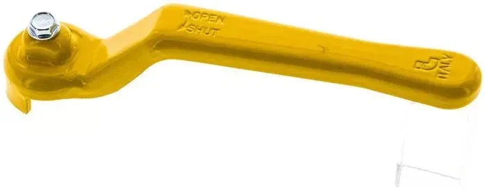 Poignée combinée jaune, taille 4, standard (acier galvanisé et peint)