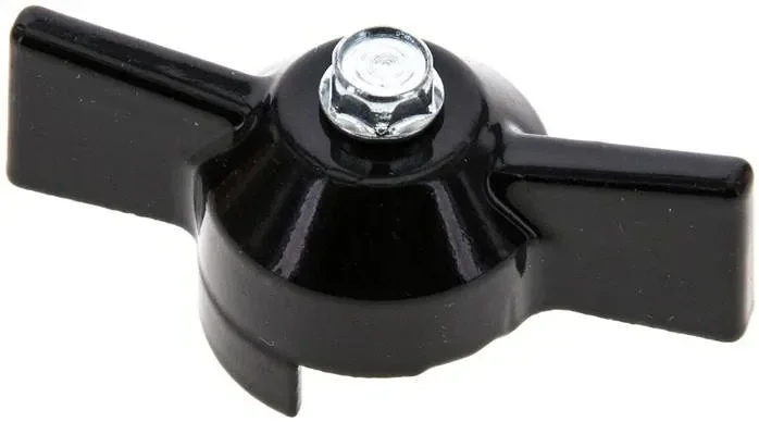 Poignée combinée noire, taille 2, garrot (aluminium laqué)