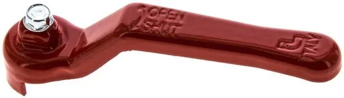Poignée combinée rouge, taille 2, standard (acier galvanisé et peint)