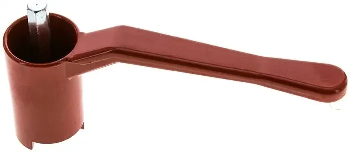 Poignée combinée rouge, taille 5, longue (aluminium laqué, 60 – 68 – 74 – 78 – 82 – 88 -)