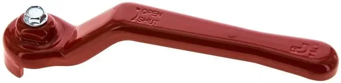 Poignée combinée-rouge, taille 5, standard (acier galvanisé et peint)