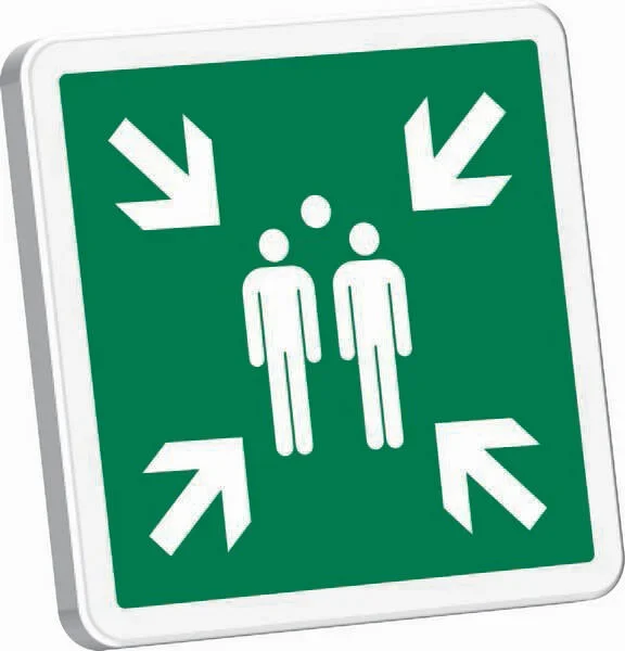 POINT DE RASSEMBLEMENT APRES EVACUATION 700X700mm TALIAPLAST – 527521