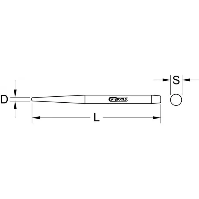 Pointeau de montage, 5×180 mm KSTOOLS – 1292189