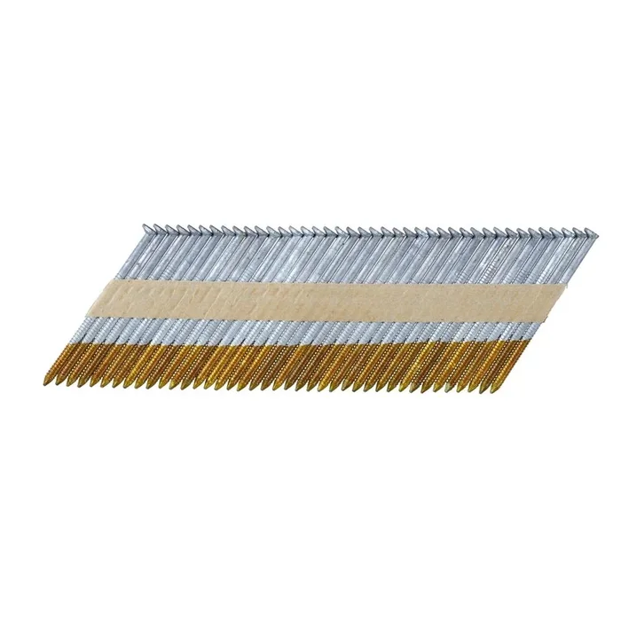 Pointes en bande papier 33° crantées galvanisées à chaud 2,8 x 63 mm – DNPT28R63HDZ – DEWALT