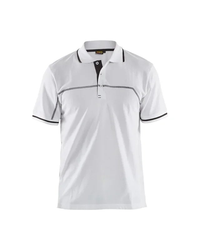 Polo bicolore Blåkläder 3389 Blanc/Gris foncé Blaklader – 338910501098