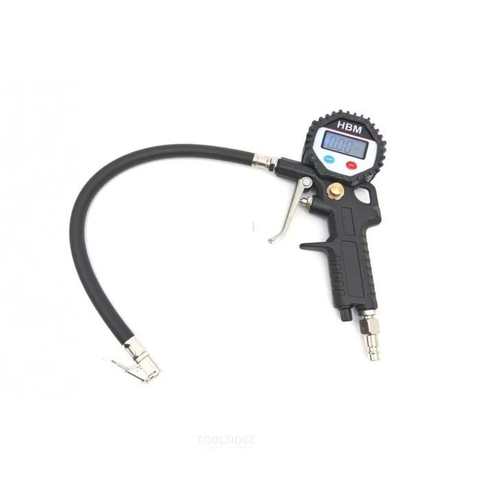 Pompe à pneu numérique HBM Avec écran LCD 0,2 – 13,8 Bar