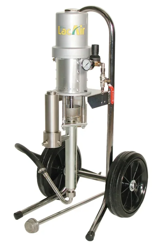 Pompe airless rs 23s sur chariot, piston hydrolique, filtre de sortie 100 mesh LACME – 456300