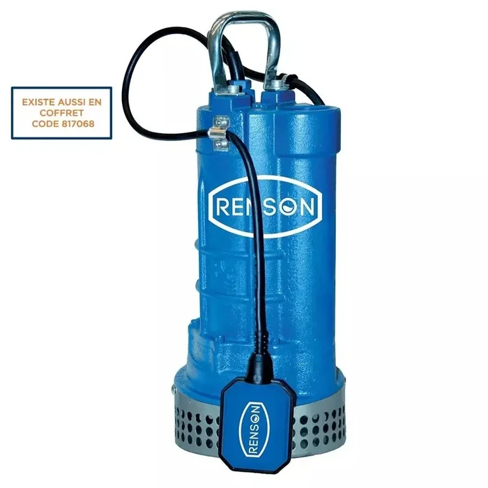 Pompe de chantier mono en fonte 1,5kw
